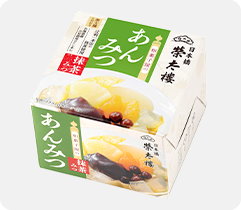 和菓子屋のあんみつ（抹茶みつ）